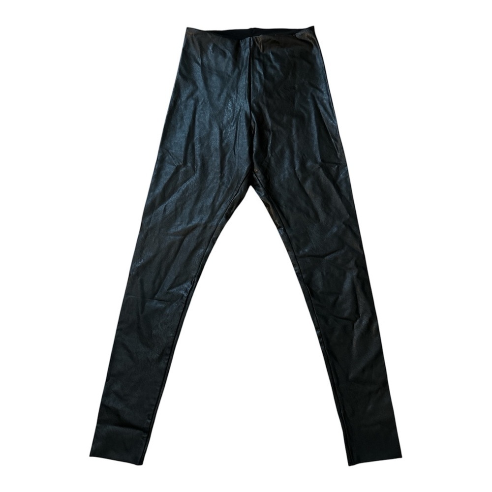 COMMANDO VEGAN FAUX LEATHER LEGGINGS CONTROL TOP SIZE LARGE